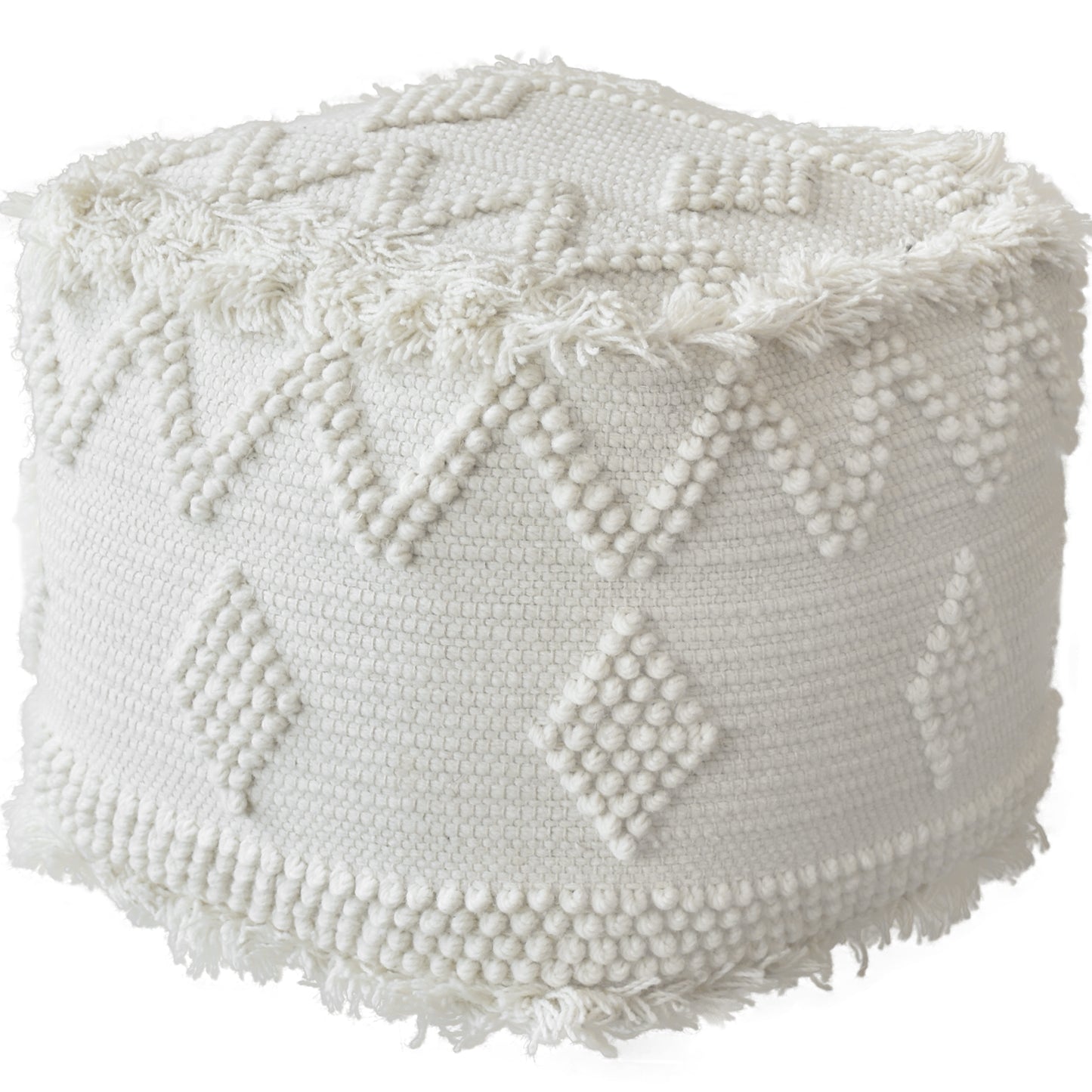 Uttermost 23965 Uriah Ivory Pouf