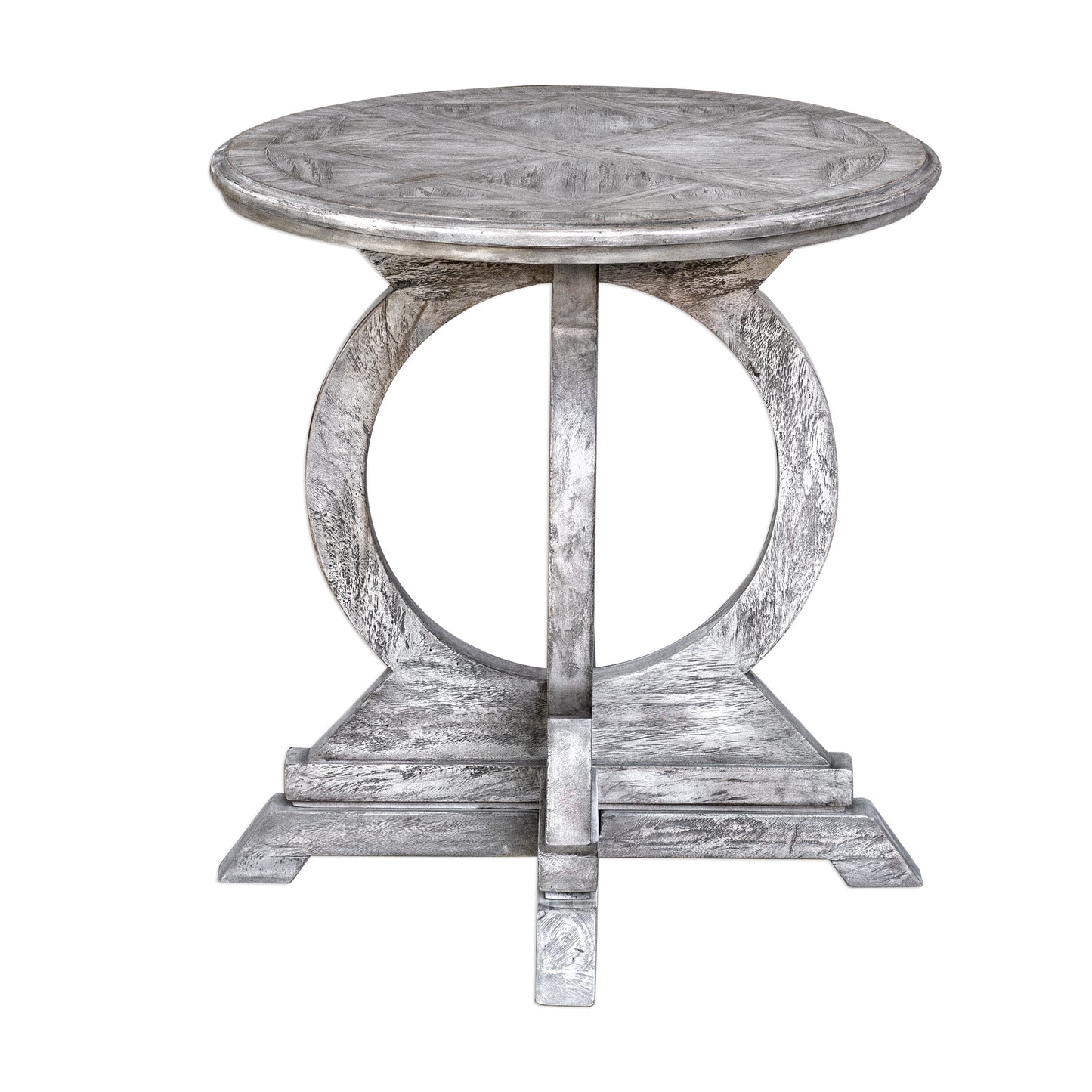 Uttermost 25426 Maiva White Side Table