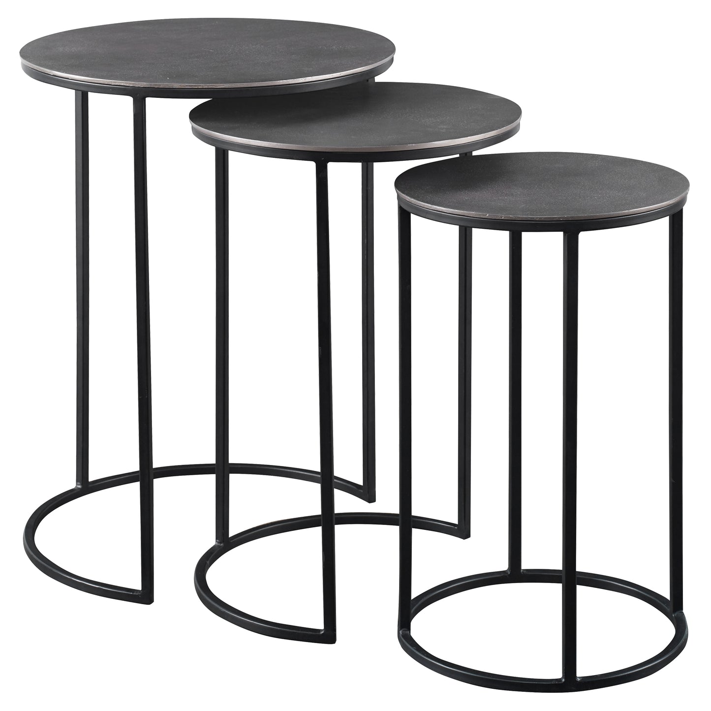 Uttermost 25057 Erik Metal Nesting Tables, S/3