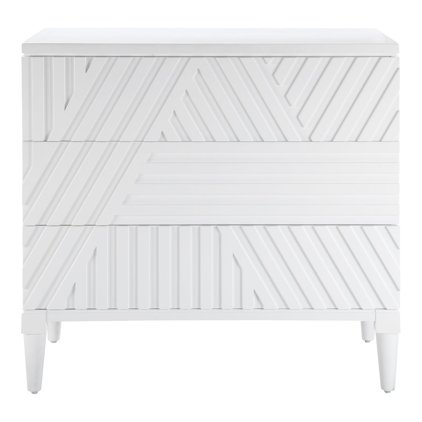 Uttermost 25382 Colby White Drawer Chest