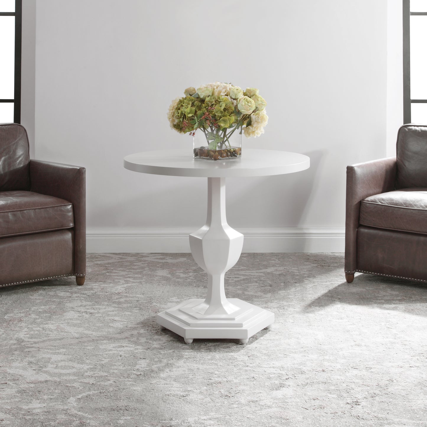 Uttermost 24945 Kabarda White Foyer Table