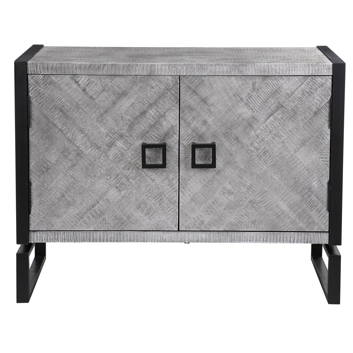 Uttermost 24990 Keyes 2 Door Gray Cabinet