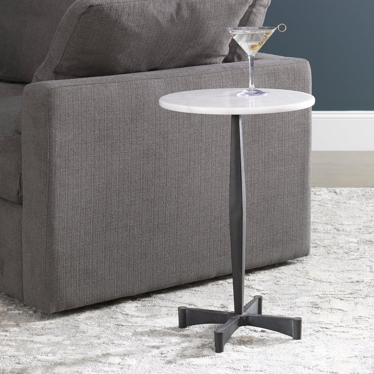 Uttermost 24972 Counteract White Accent Table