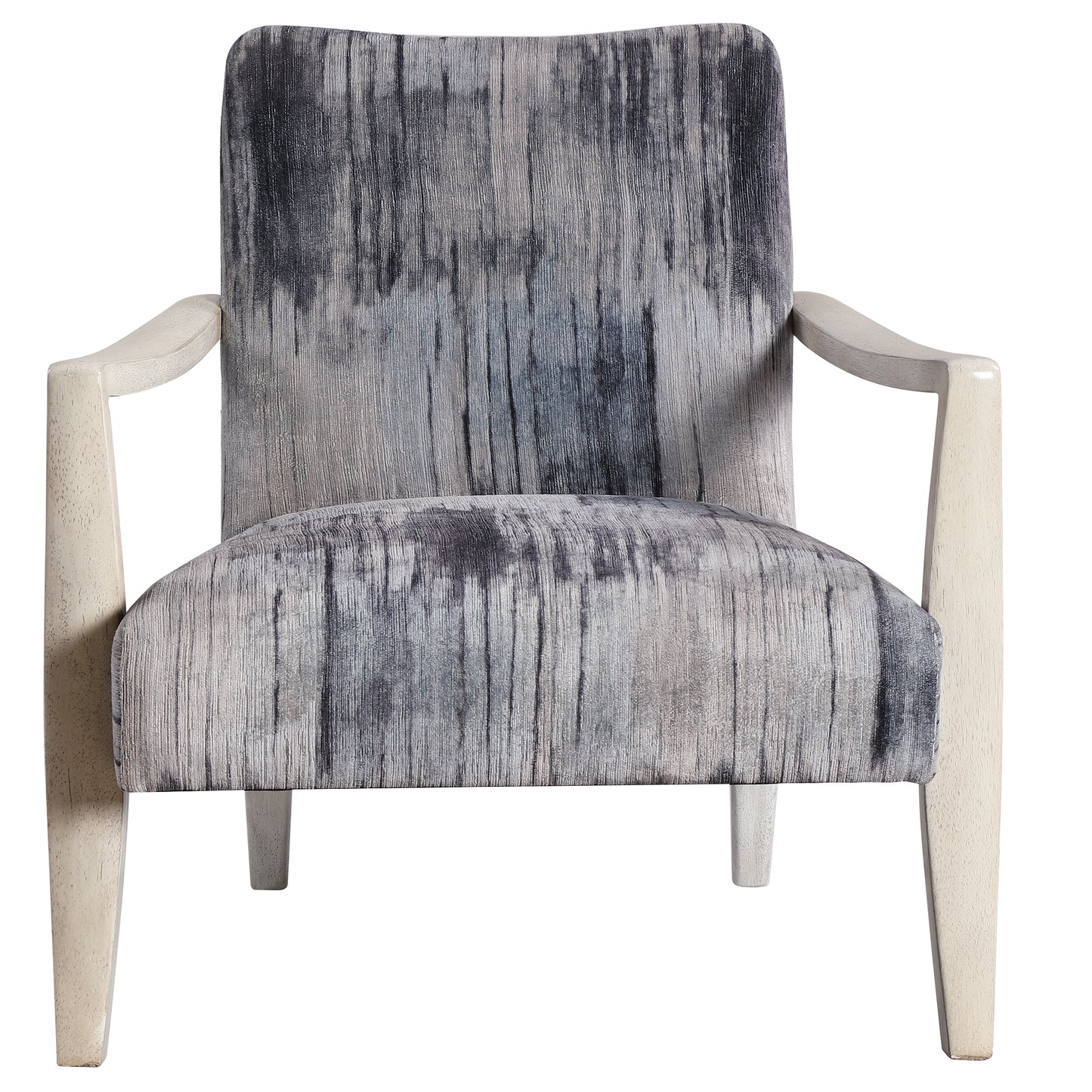 Uttermost 23587 Watercolor Gray Chenille Accent Chair