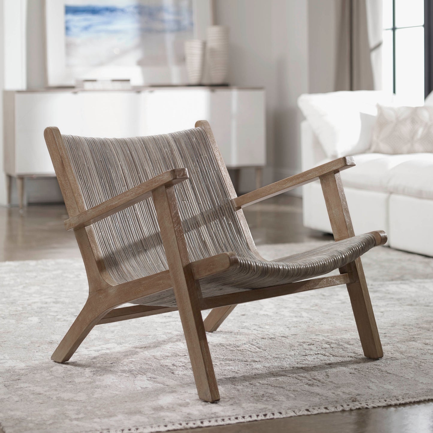 Uttermost 25490 Aegea Rattan Accent Chair
