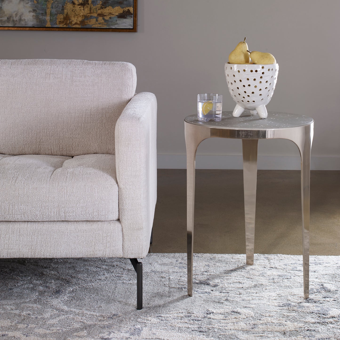 Uttermost 25120 Agra Modern Side Table