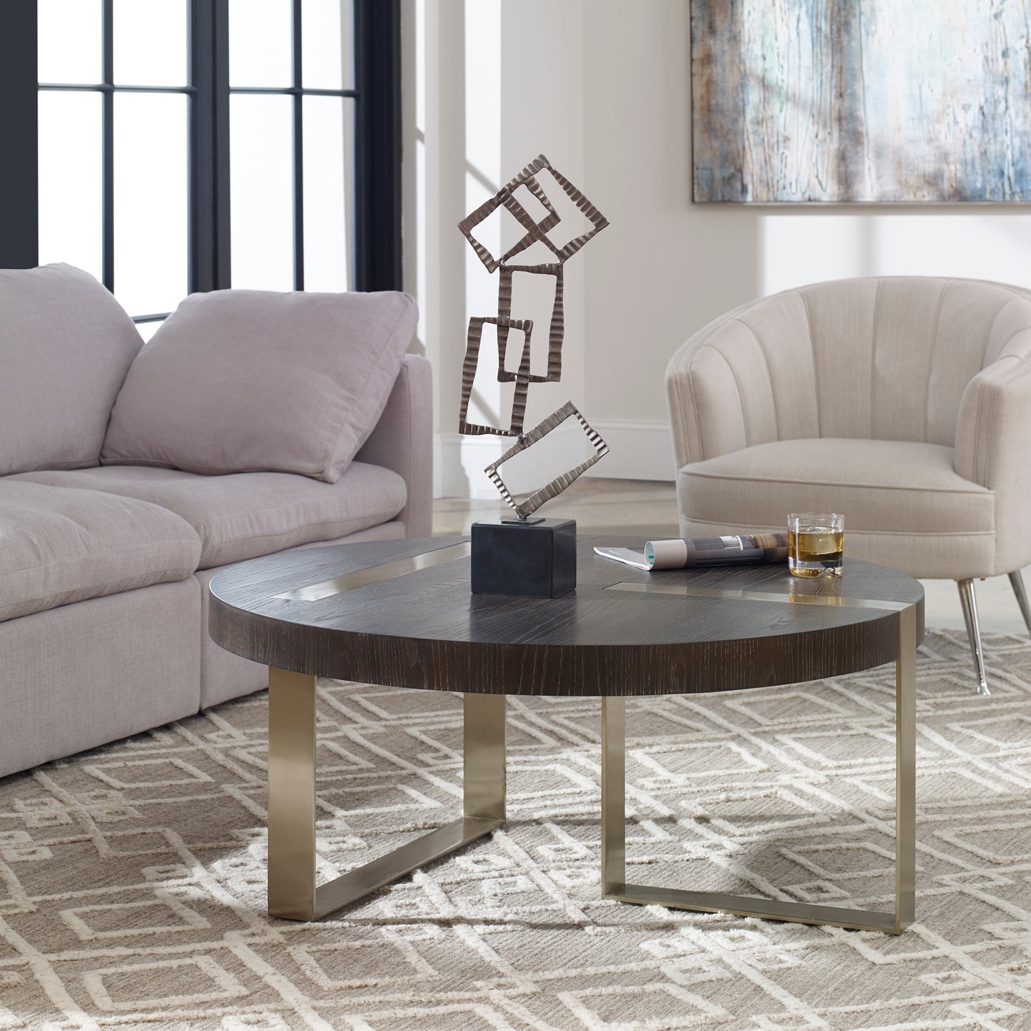 Uttermost 25119 Converge Round Coffee Table