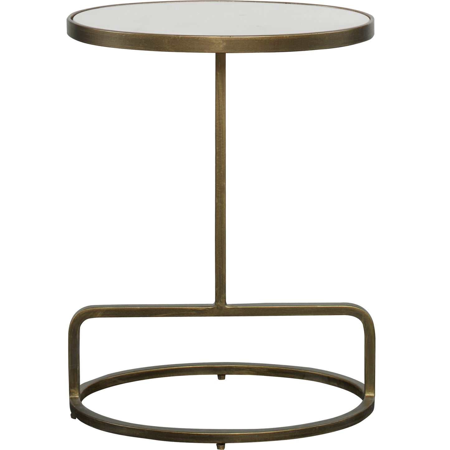 Uttermost 25135 Jessenia White Marble Accent Table