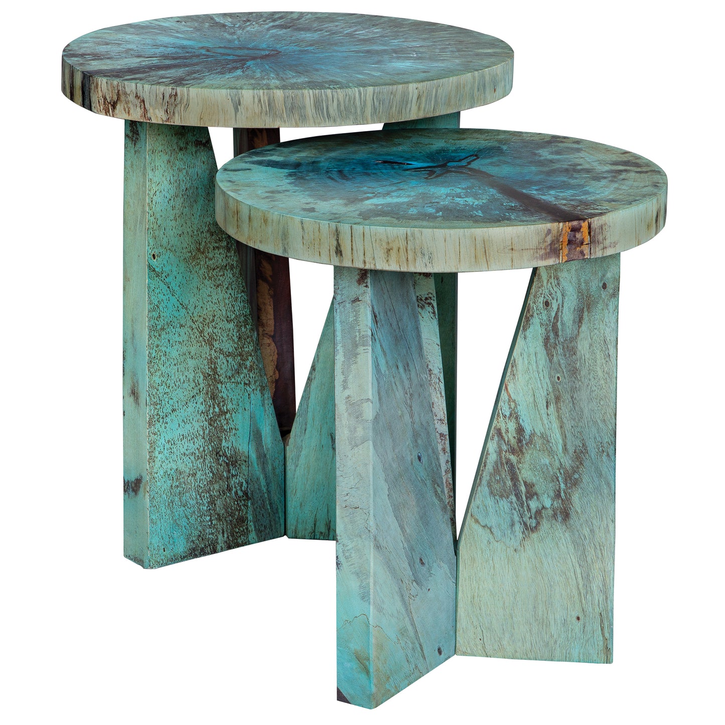 Uttermost 25497 Nadette Blue Nesting Tables, S/2
