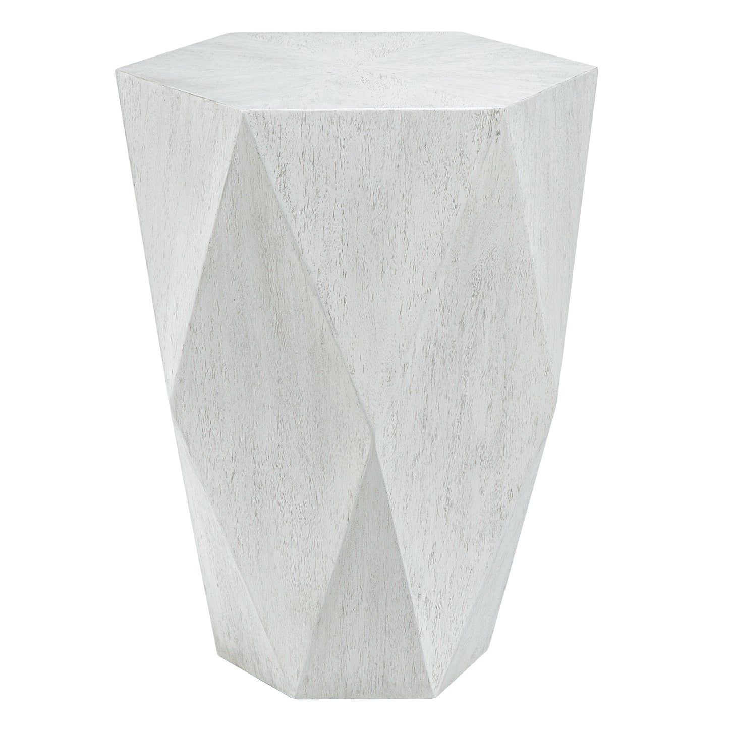 Uttermost 25164 Volker White Side Table