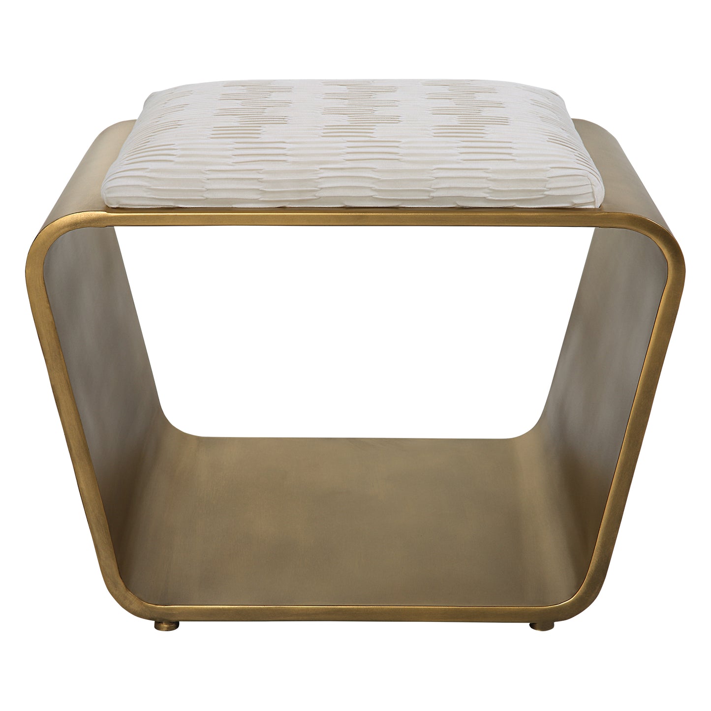 Uttermost 23673 Hoop Small Gold Bench