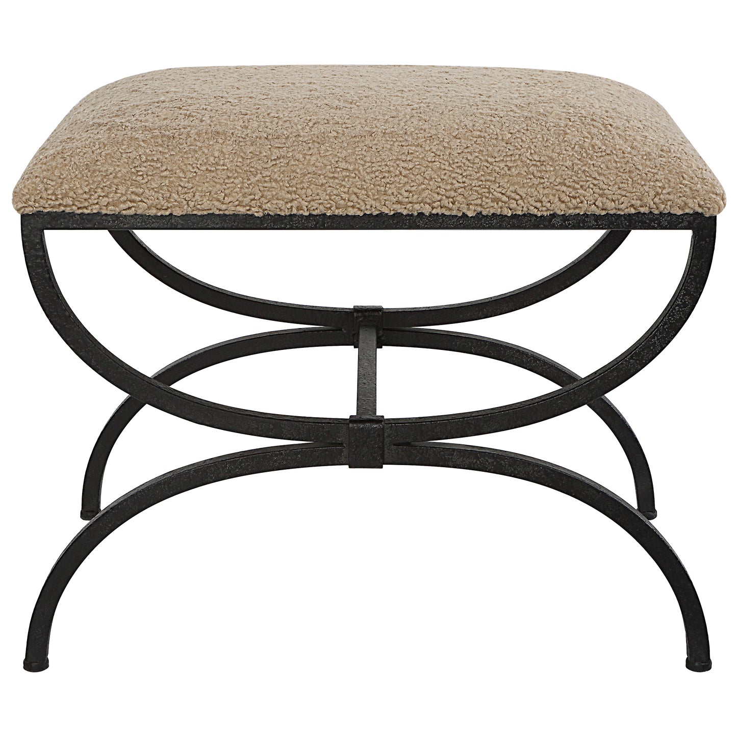 Uttermost 23699 Hacienda Plush Latte Small Bench