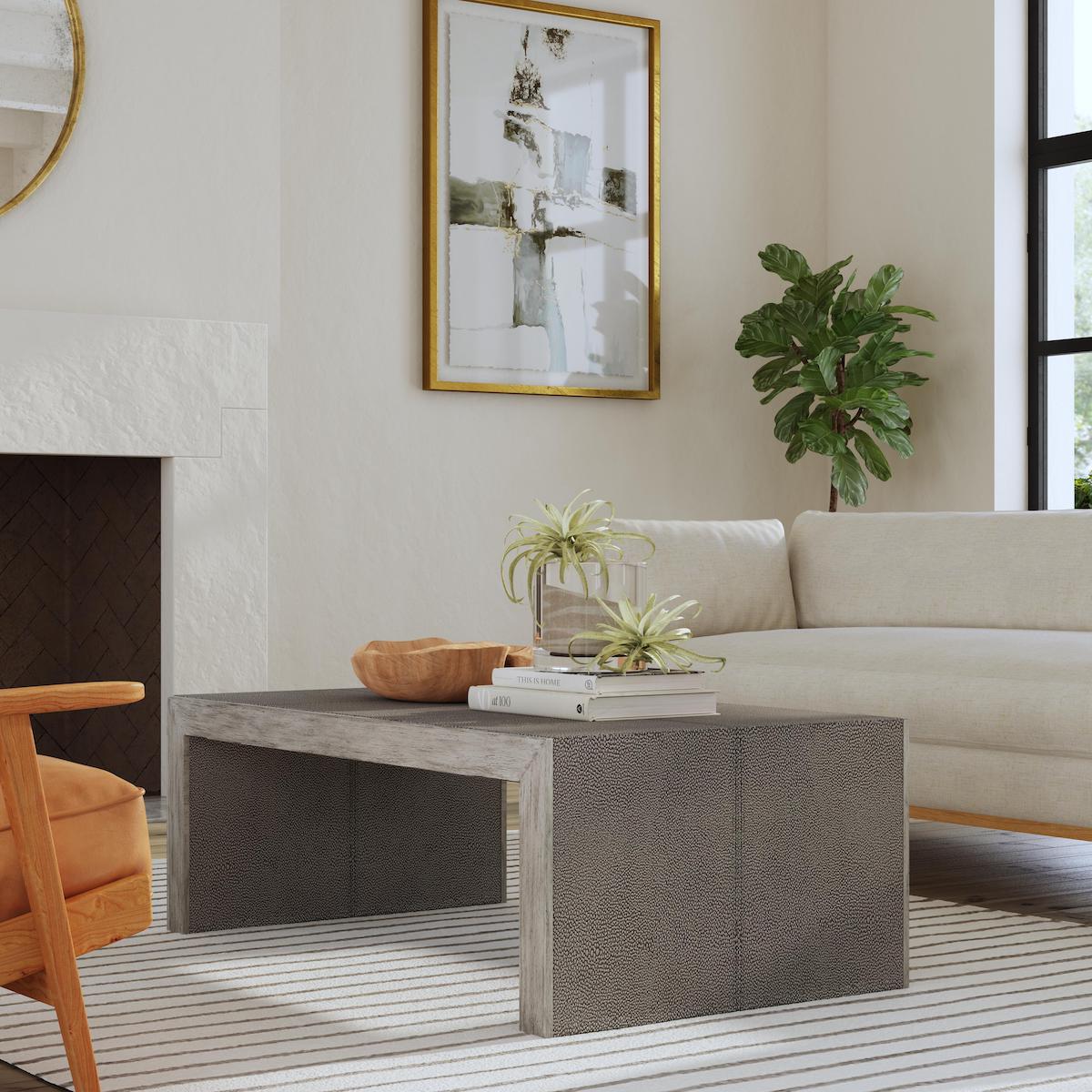 Uttermost 25213 Aerina Modern Gray Coffee Table