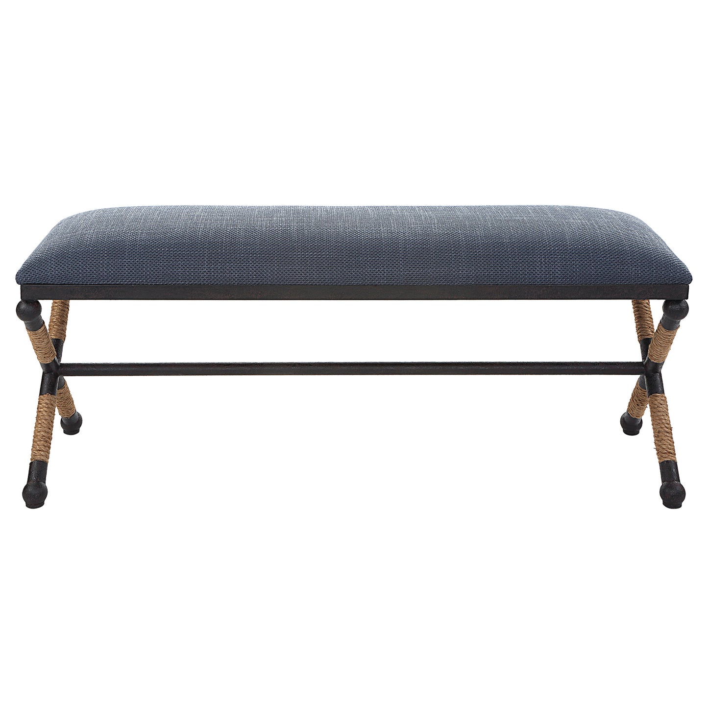 Uttermost 23713 Firth Rustic Navy Bench