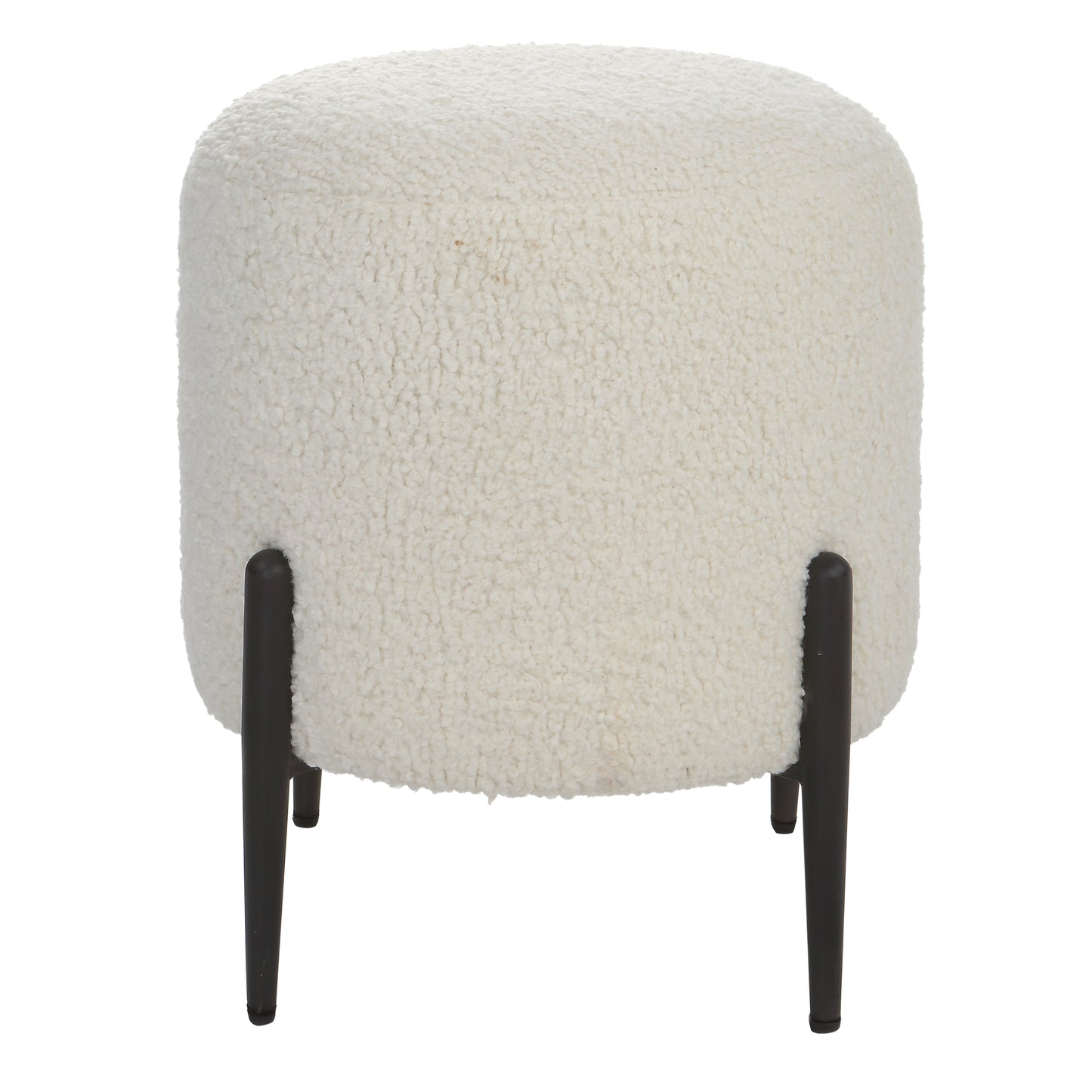 Uttermost 23715 Arles White Shearling Ottoman