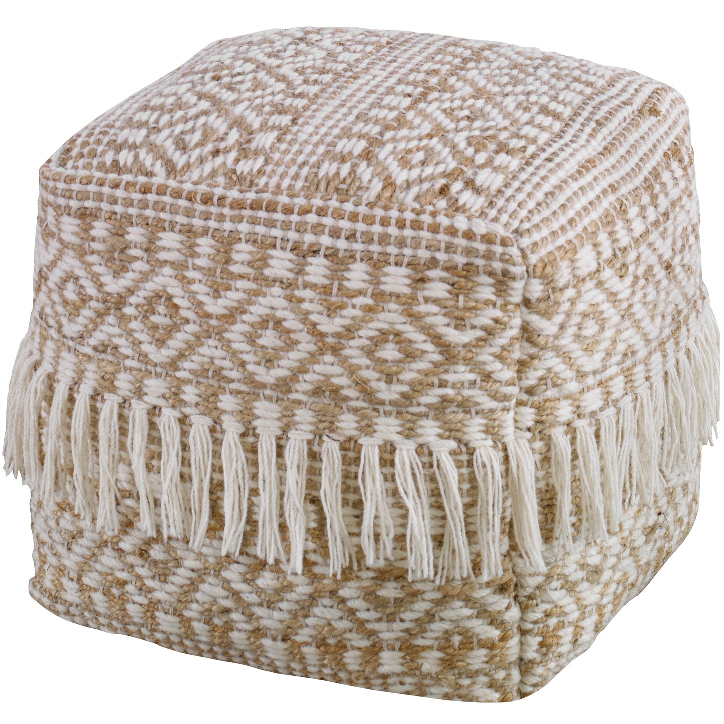 Uttermost 23972 Boheme Wool & Hemp Pouf