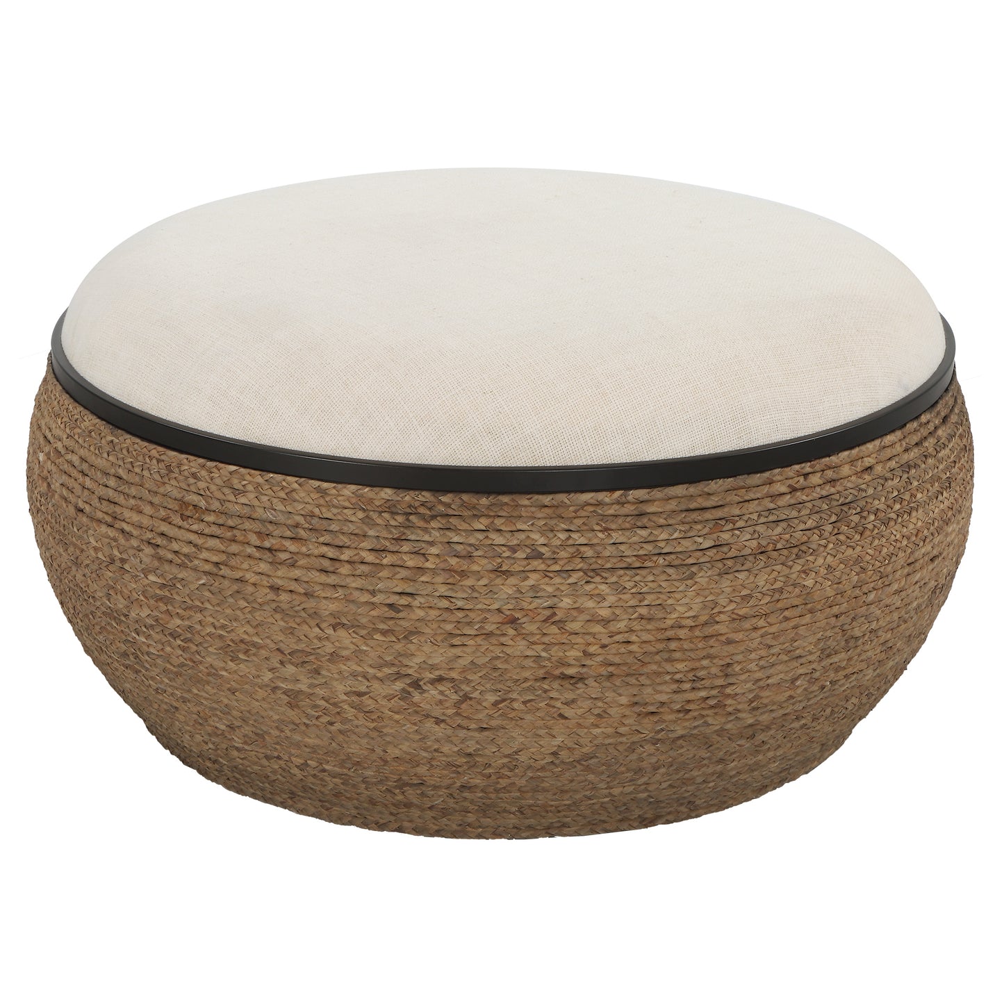 Uttermost 23734 Island Straw Storage Ottoman / Coffee Table