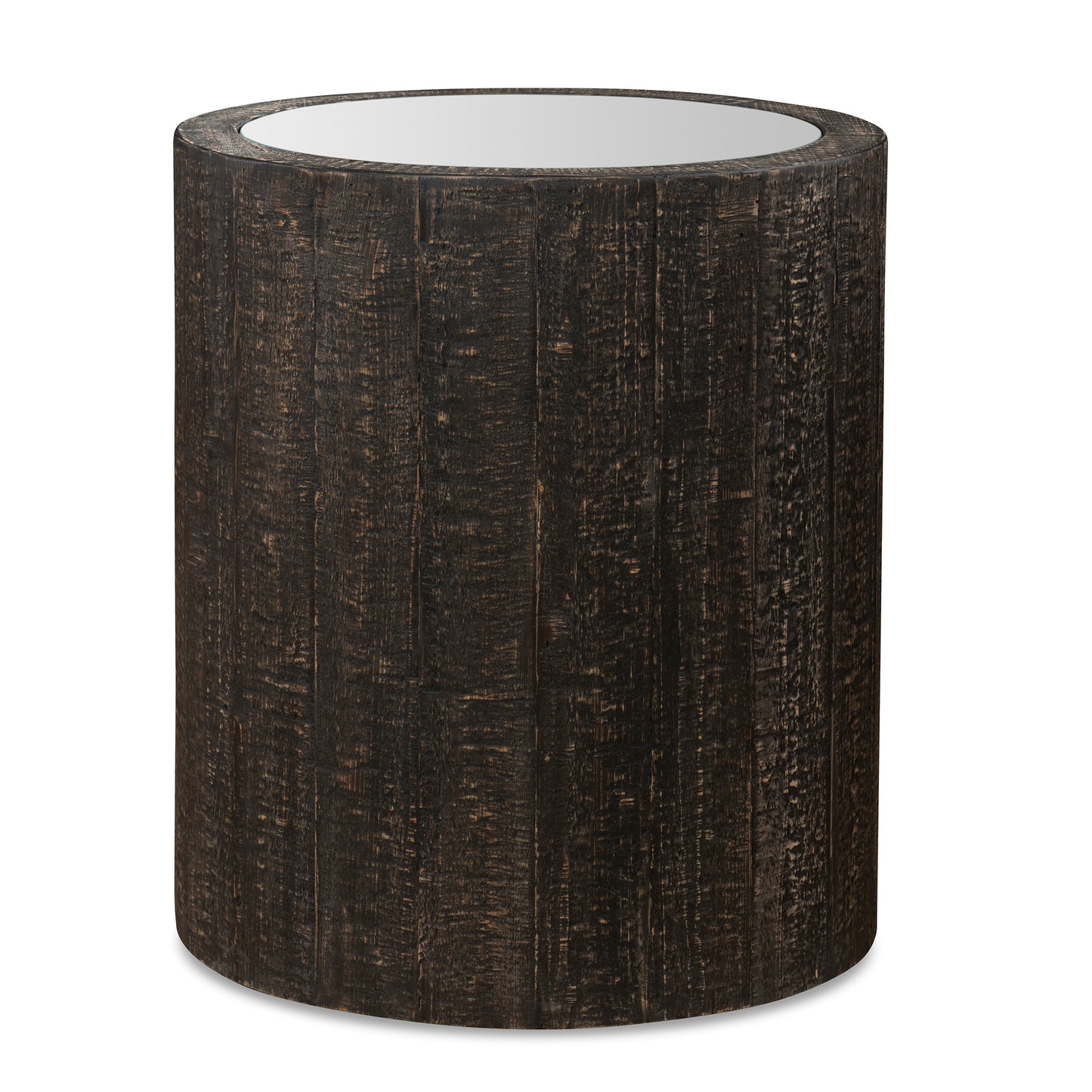 Uttermost 25289 Sequoia Mirrored Drum Table