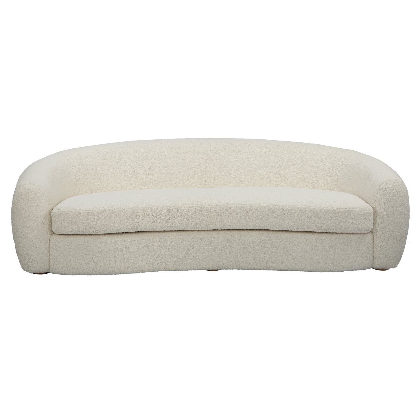 Uttermost 23746 Capra Art Deco White Sofa
