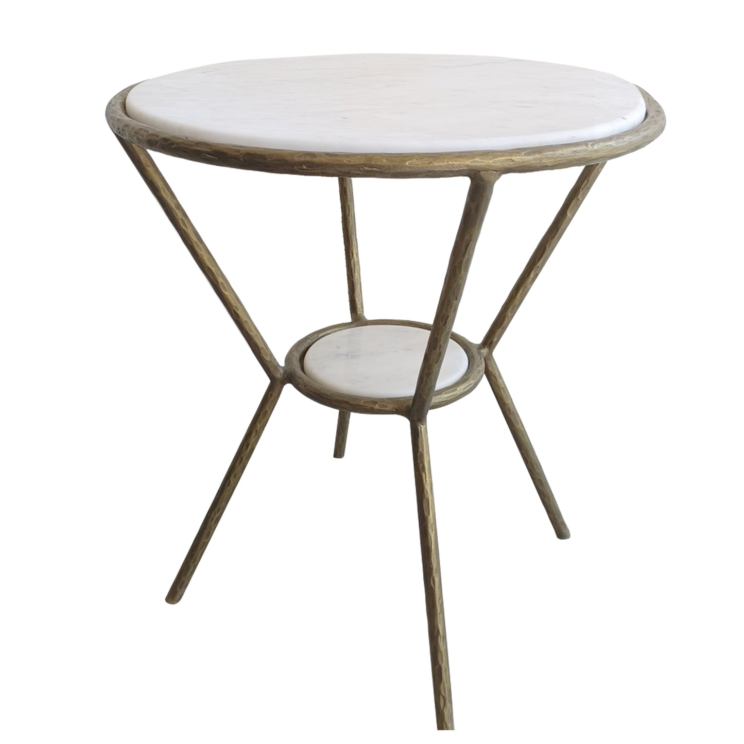 Uttermost 22879 Refuge Round White Side Table