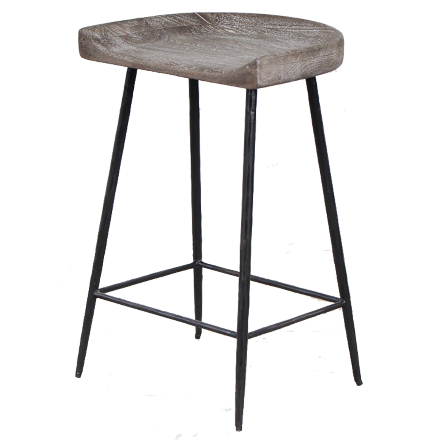 Uttermost 22885 Cordova Carved Wood Counter Stool