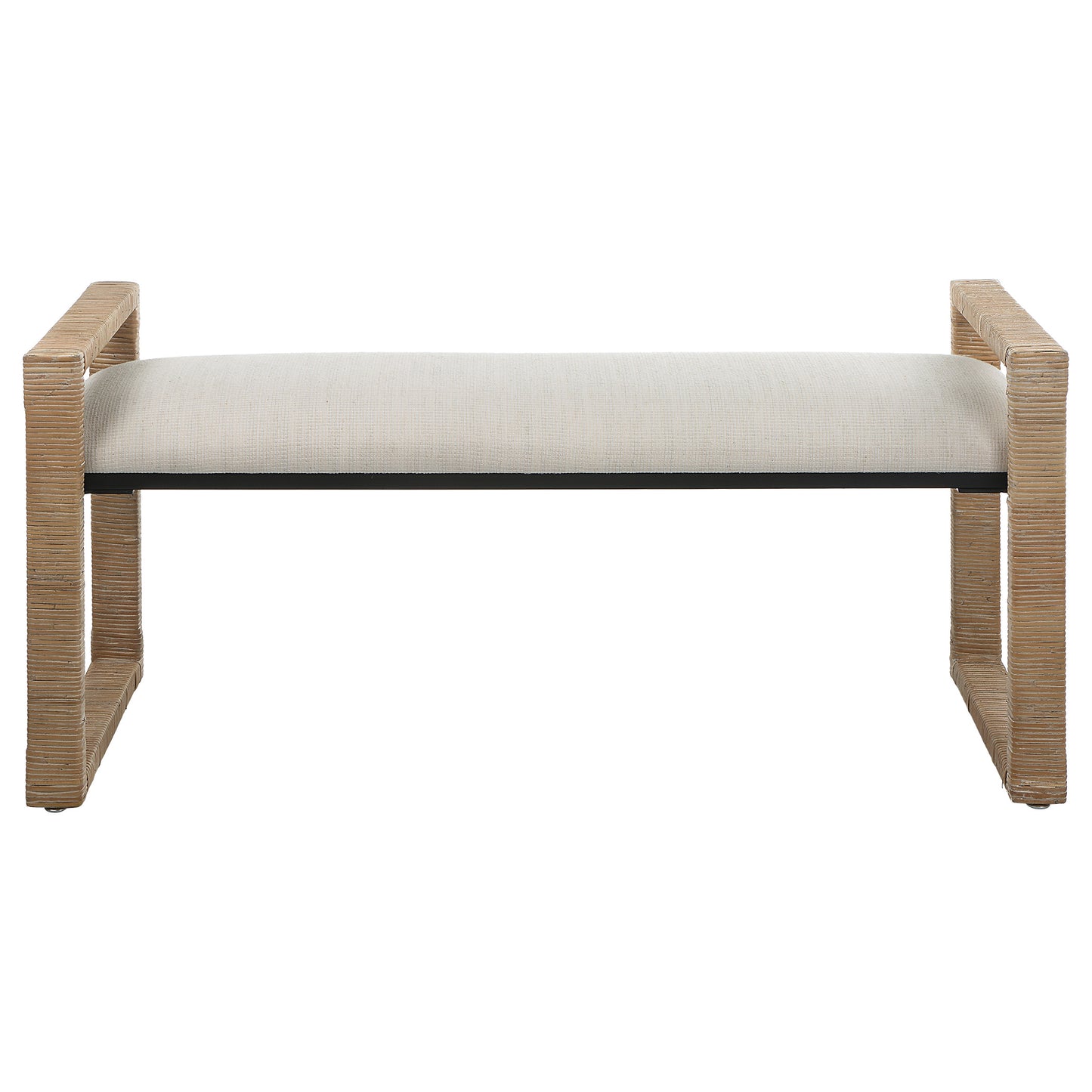 Uttermost 23760 Areca Coastal Rattan Bench