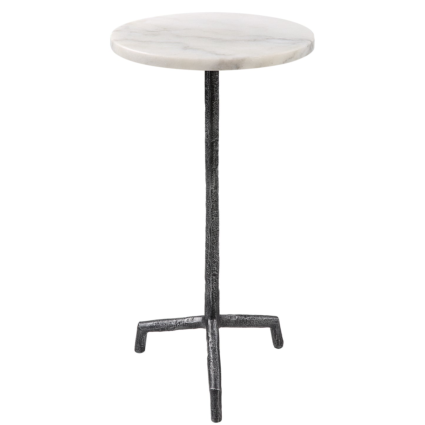 Uttermost 22897 Puritan White Marble Drink Table