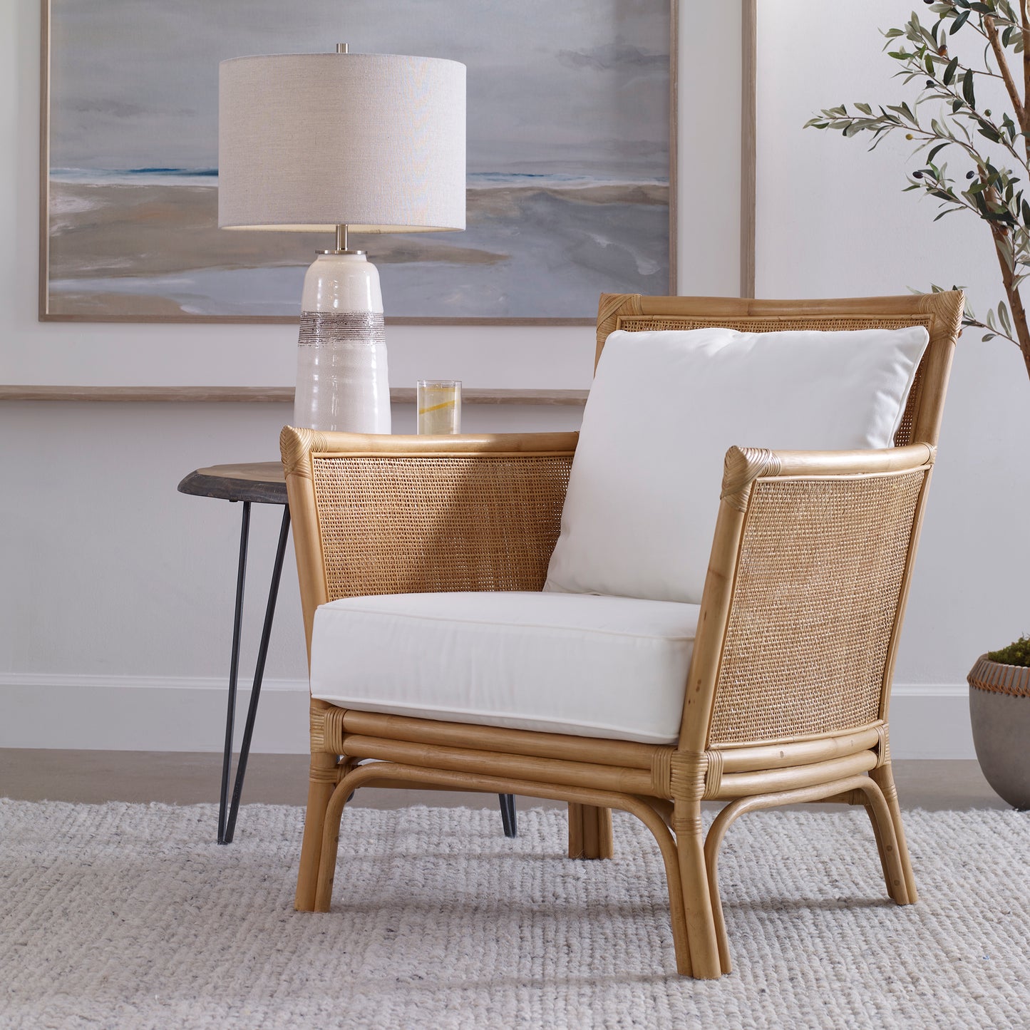 Uttermost 23766 Pacific Rattan Armchair