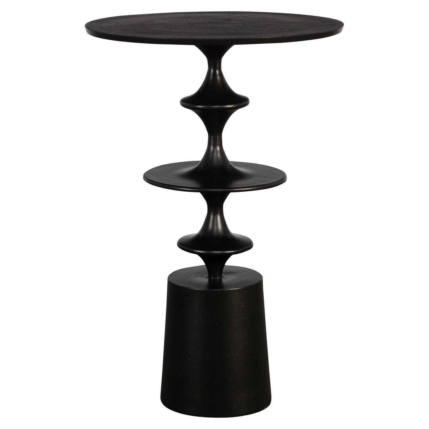 Uttermost 22921 Flight Textured Black Accent Table