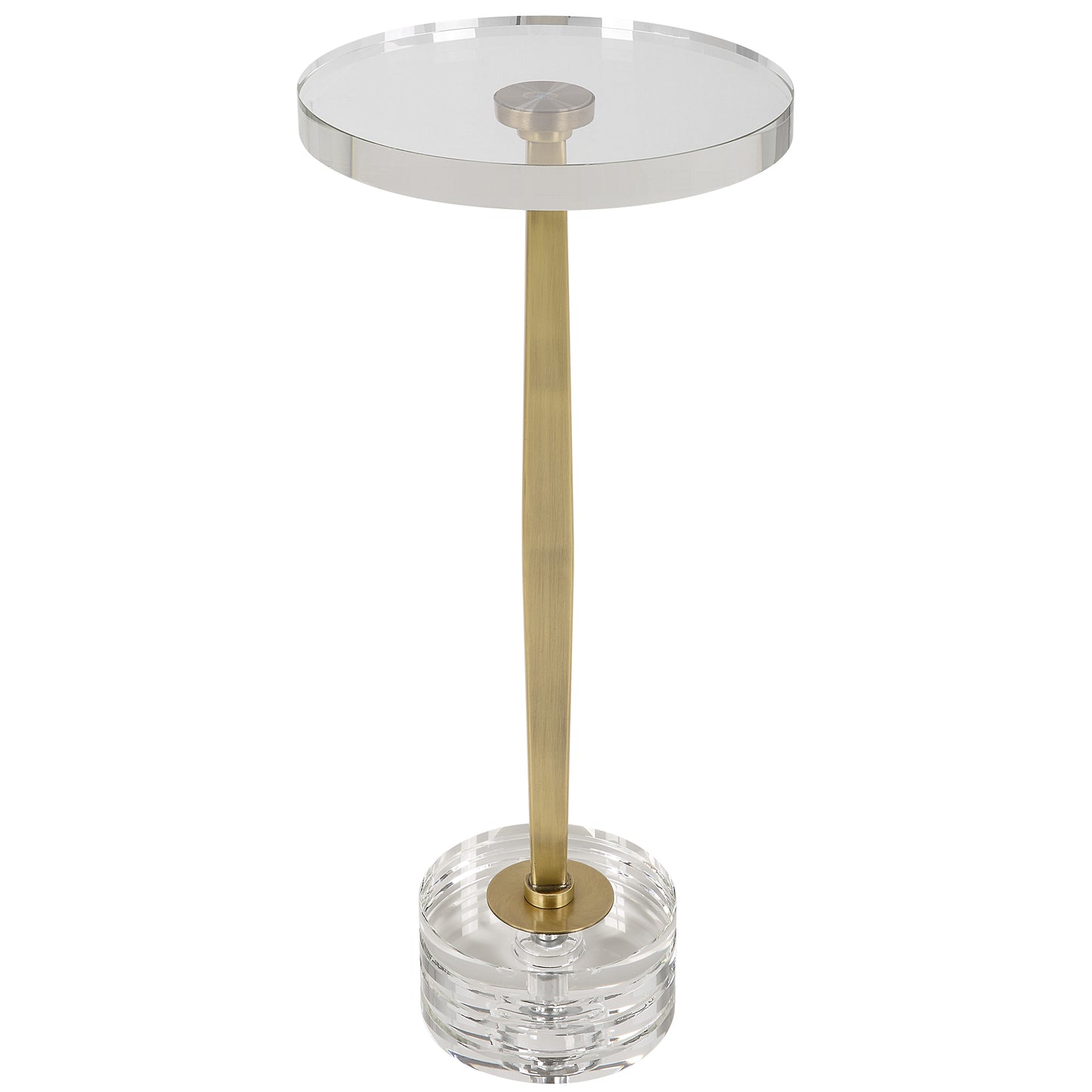 Uttermost 22908 Groove Crystal Drink Table