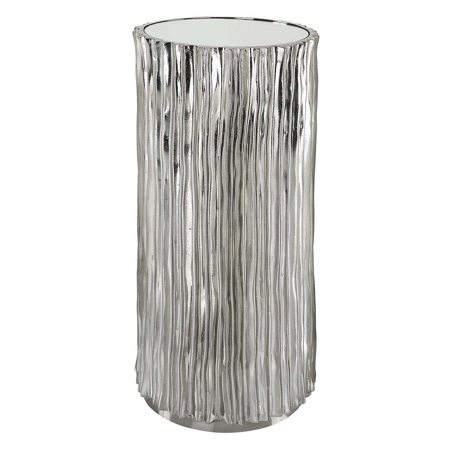 Uttermost 22950 Echo Modern Nickel Drink Table
