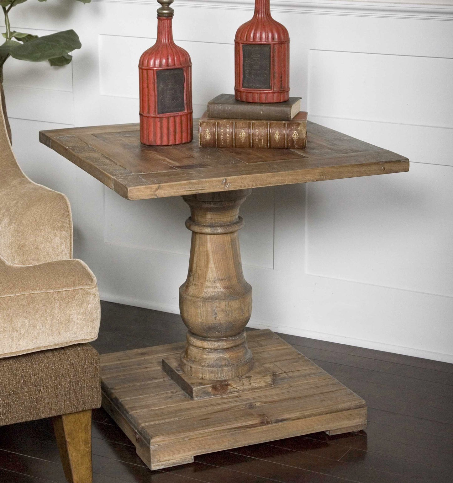 Uttermost 24252 Stratford Pedestal End Table