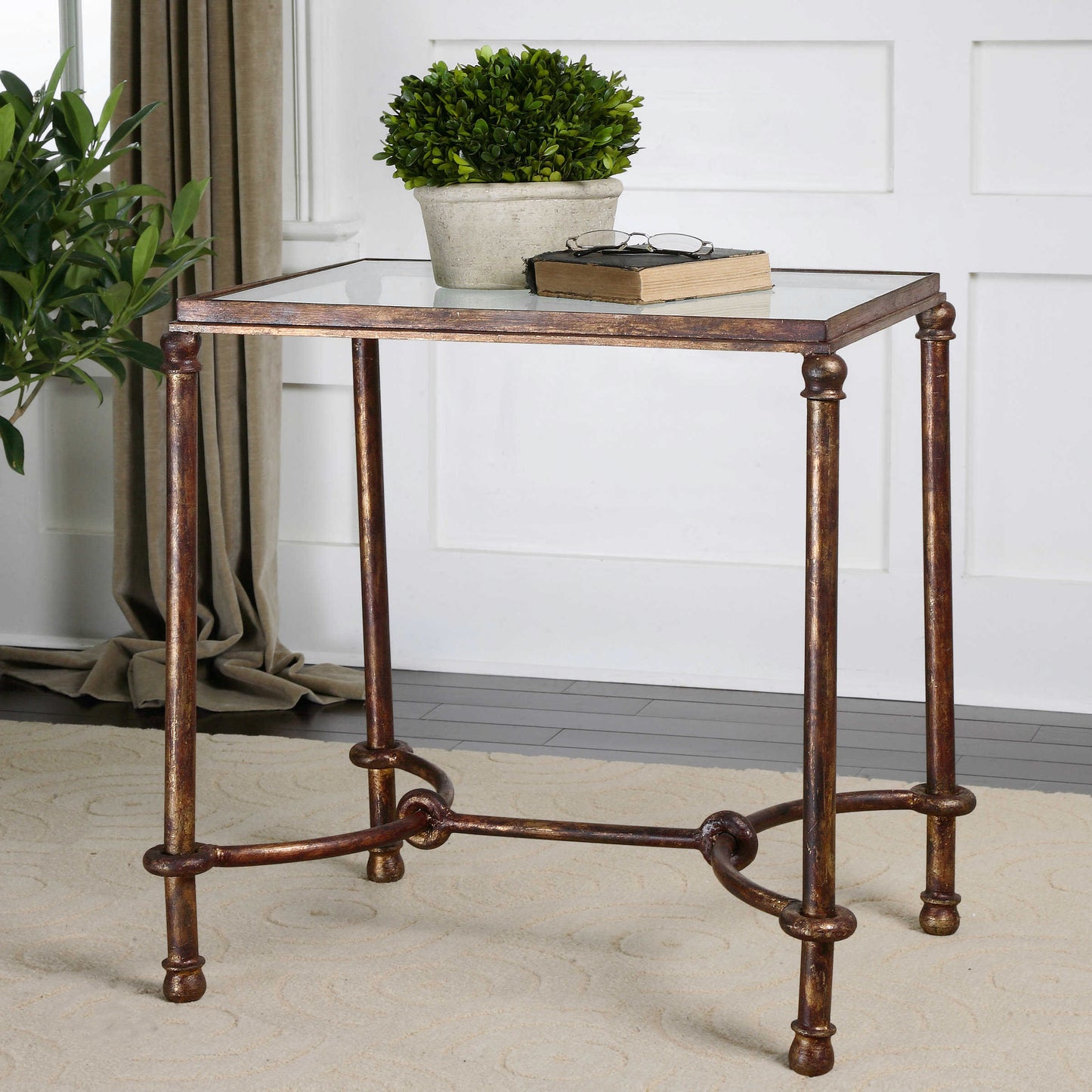 Uttermost 24334 Warring Iron End Table