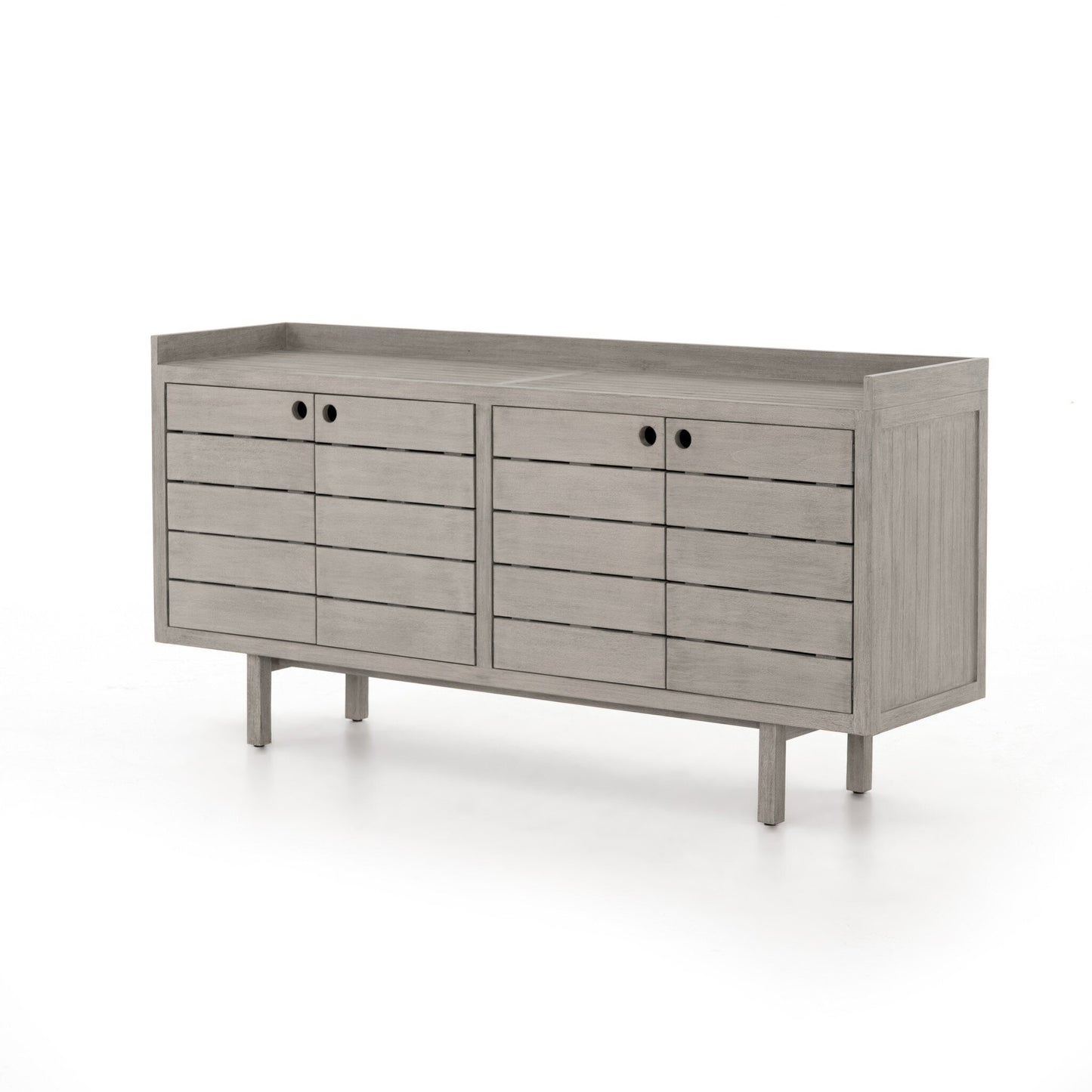 Four Hands JSOL-060A Lula Outdoor Sideboard - Weathered Grey-FSC