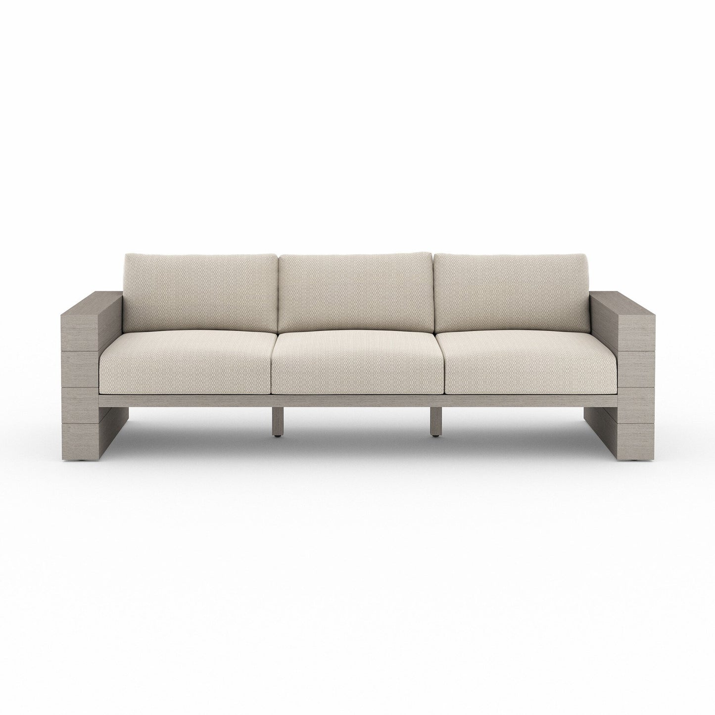 Four Hands JSOL-08901K-971 Leroy Outdoor Sofa, Weathered Grey - Faye Sand