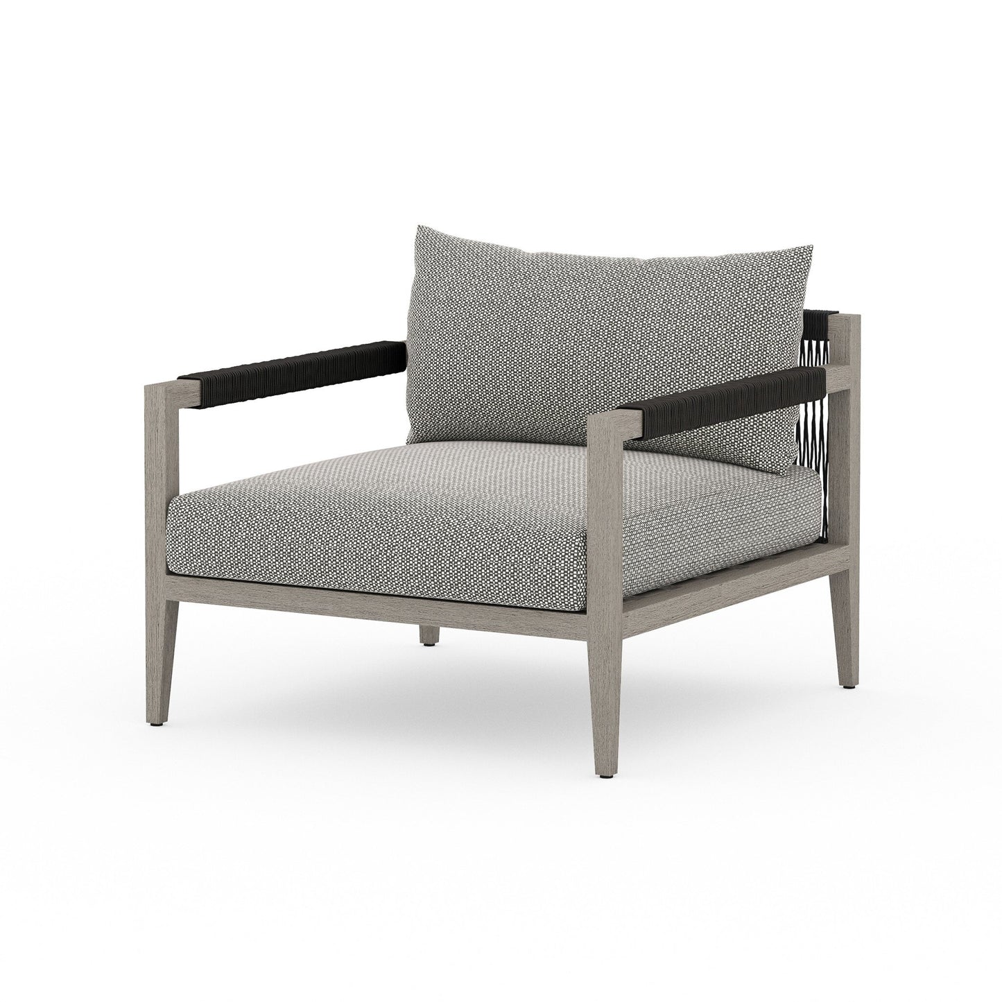 Four Hands JSOL-10001K-970 Sherwood Outdoor Chair, Weathered Grey - Faye Ash