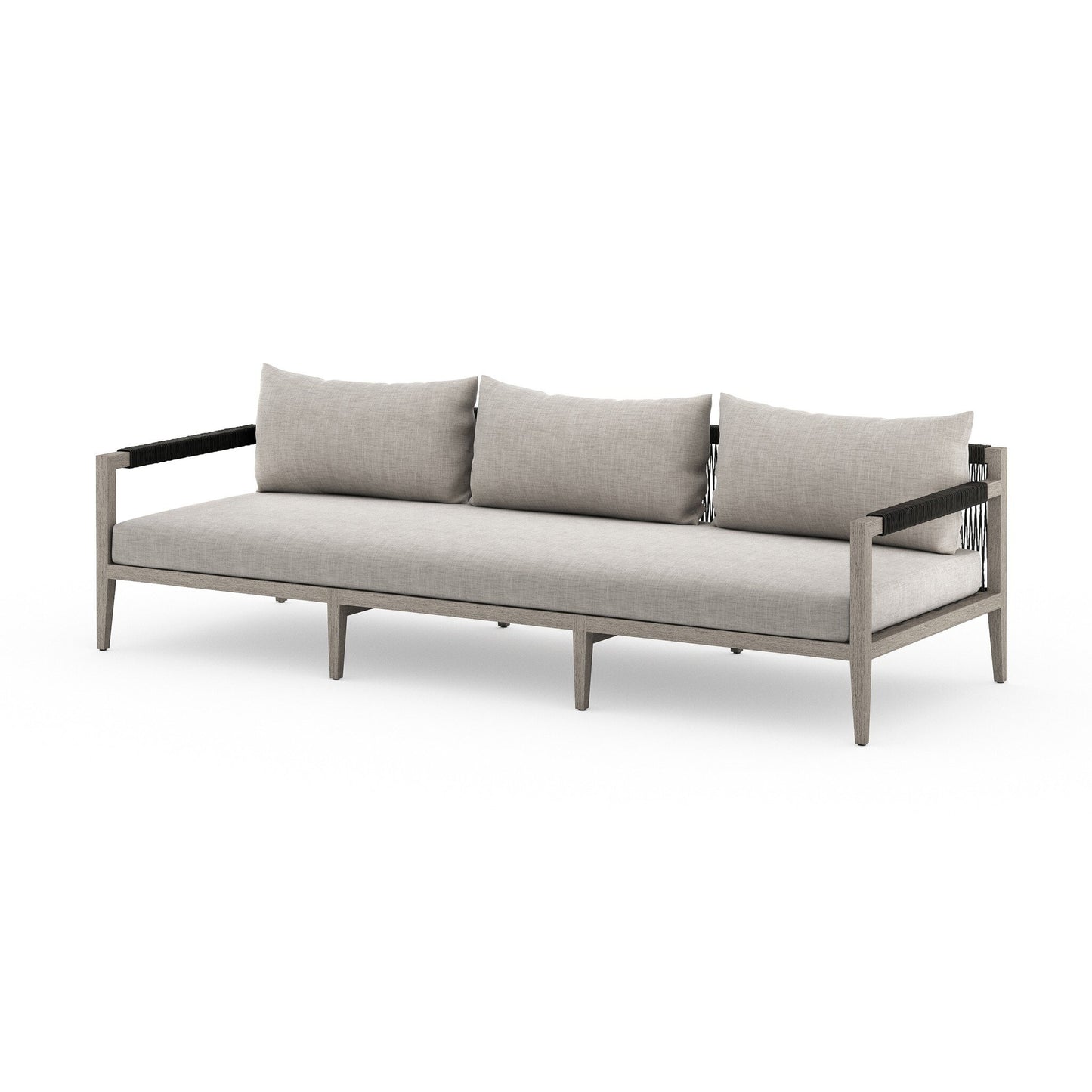 Four Hands JSOL-10201K-561 Sherwood Outdoor Sofa, Weathered Grey - Venao Grey