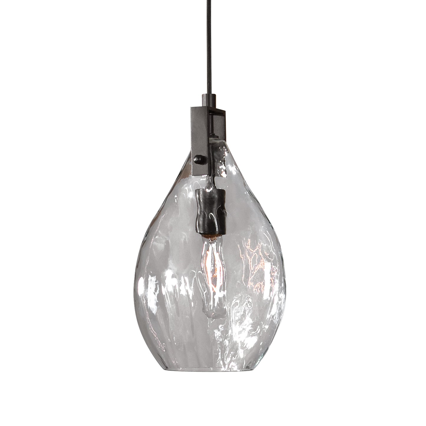 Uttermost 22049 Campester 1 Light Watered Glass Mini Pendant