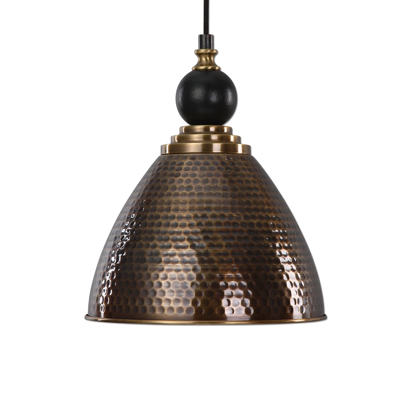 Uttermost 22052 Adastra 1 Light Antique Brass Pendant