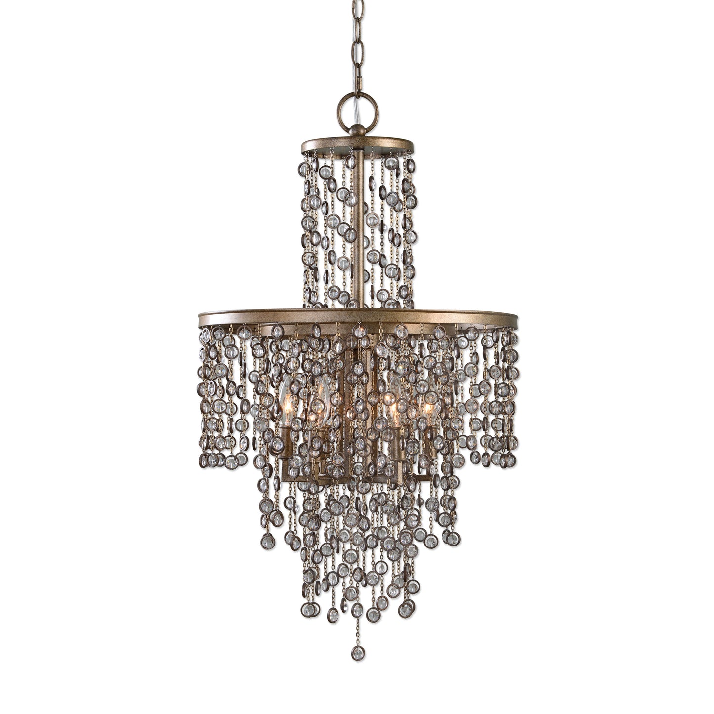 Uttermost 21288 Valka 6 Light Crystal Chandelier