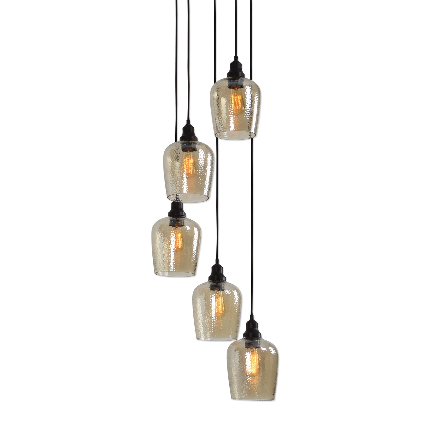 Uttermost 22119 Aarush 5 Light Glass Cluster Pendant