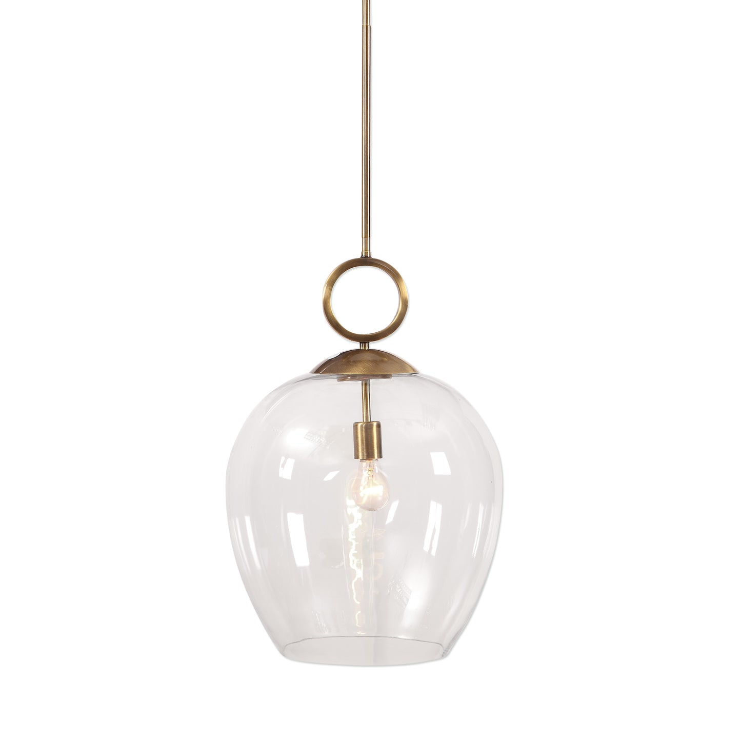 Uttermost 22127 Calix Large Blown Glass 1 Light Pendant