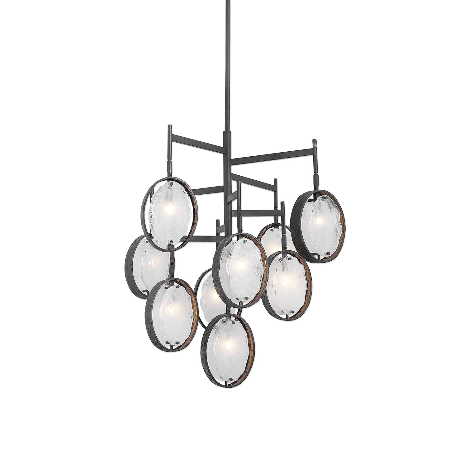 Uttermost 21317 Maxin Dark Bronze 9 Light Chandelier