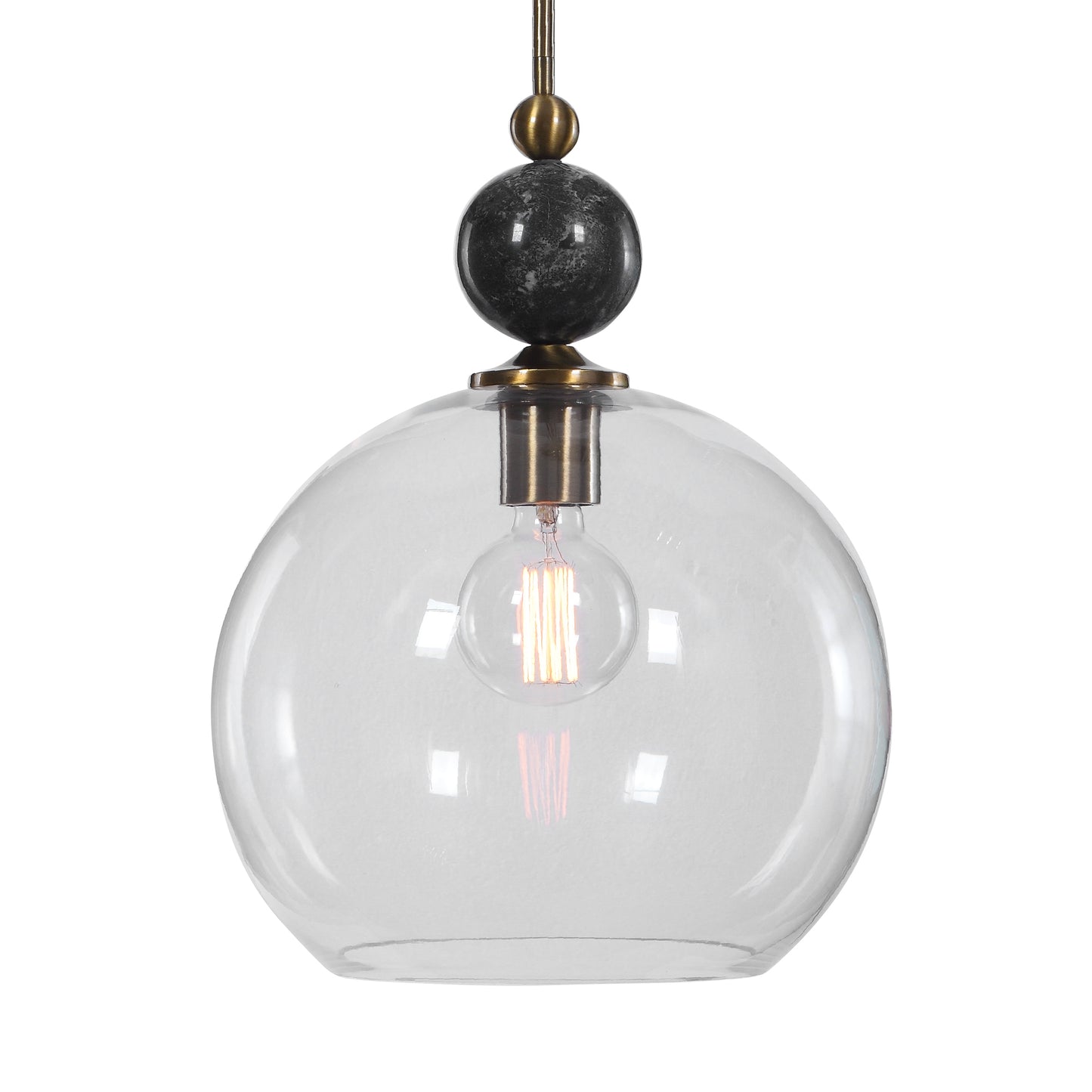 Uttermost 22176 Mendota 1 Light Glass Pendant