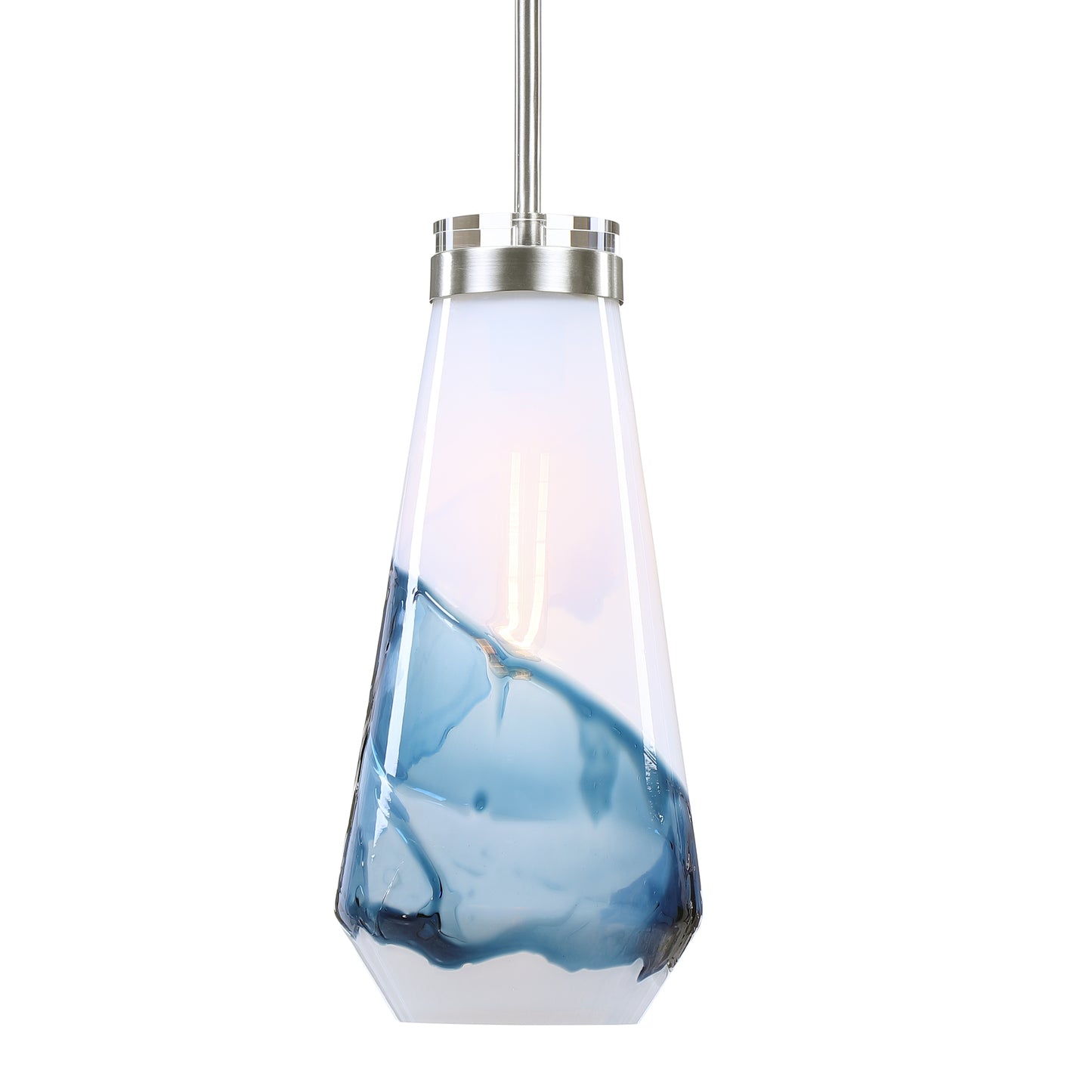 Uttermost 22197 Windswept Blue & White 1 Light Mini Pendant