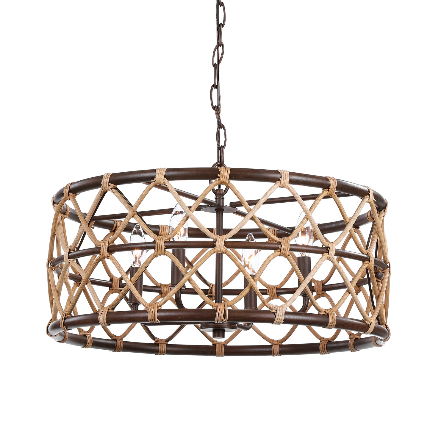 Uttermost 21534 Hilo 4 Light Drum Pendant