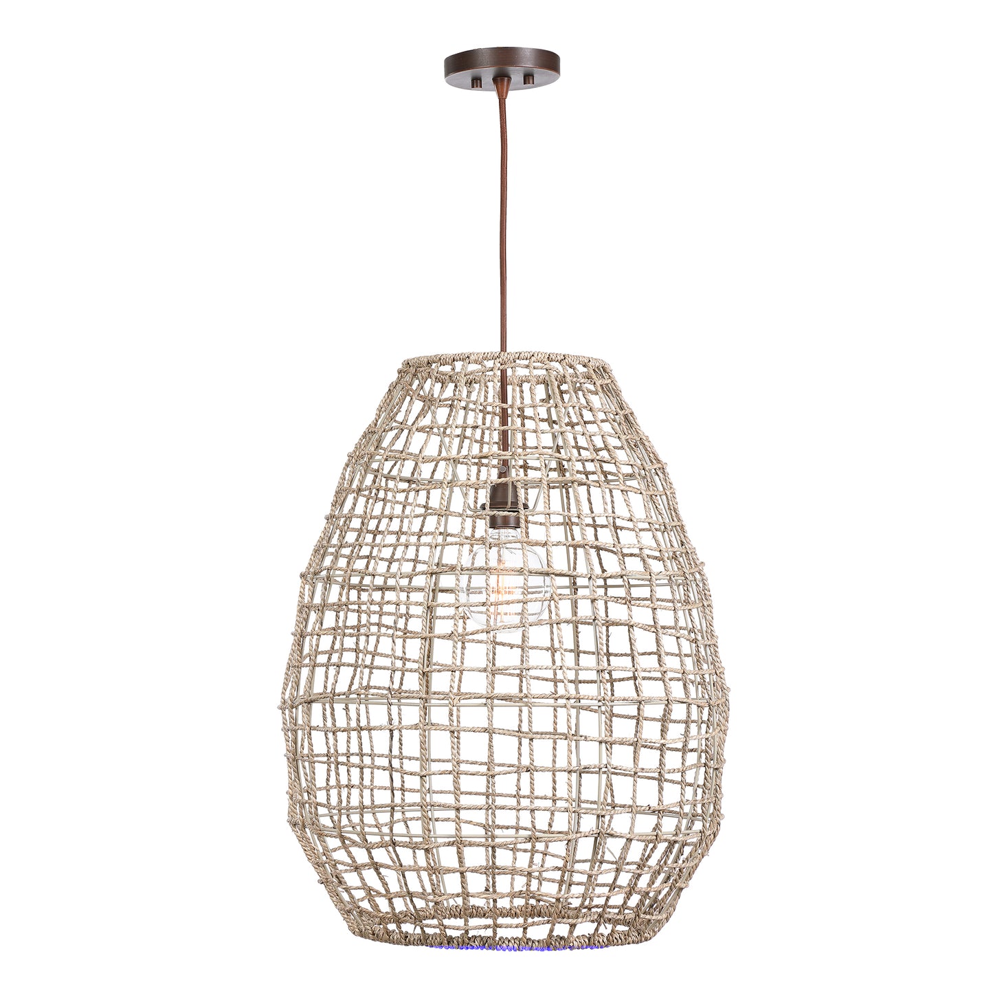 Uttermost 21535 Cross Weave 1 Light Pendant