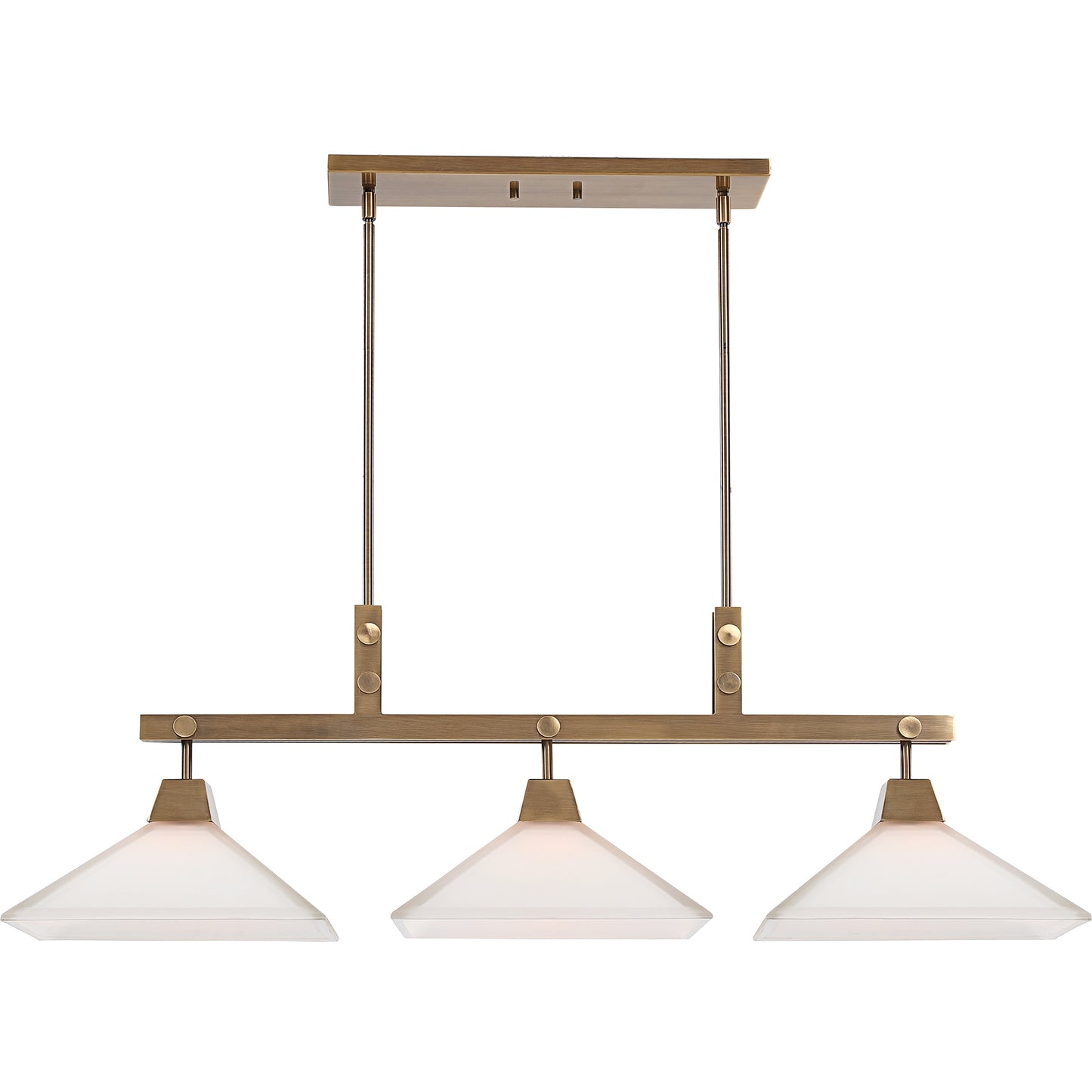 Uttermost 21346 Brookdale Industrial 3 Light Linear Chandelier