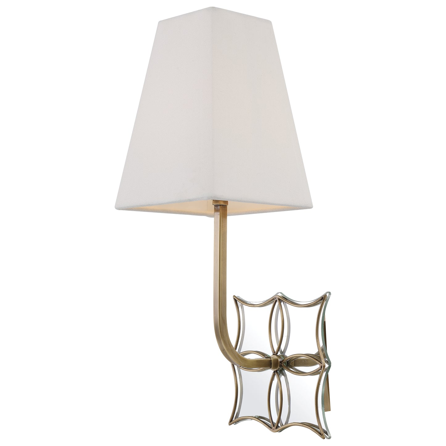 Uttermost 22543 Theodora Brass 1 Light Sconce