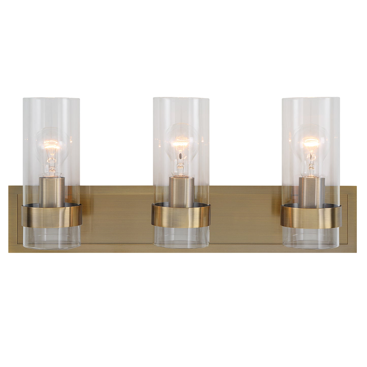 Uttermost 22870 Cardiff Antique Brass 3 Light Vanity